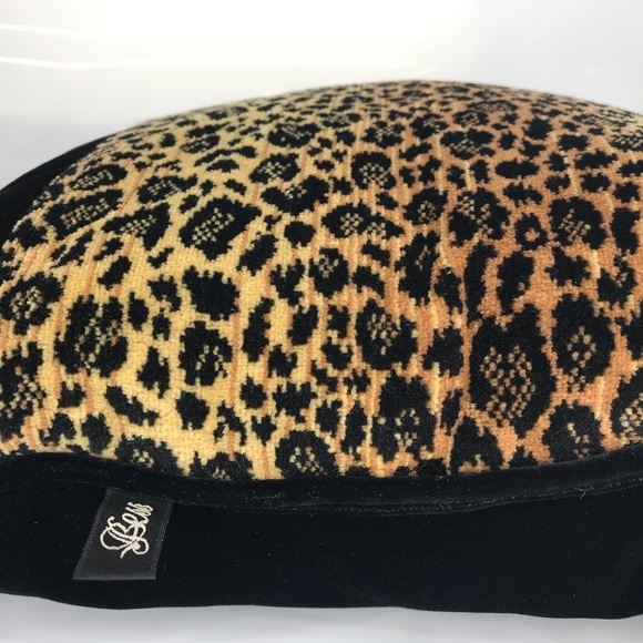 Bess Leopard Velveteen 16”‎ Throw Accent Pillow - Picture 4 of 5